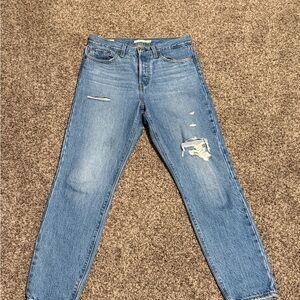 Levi’s Classic Blue Distressed Women's Jeans